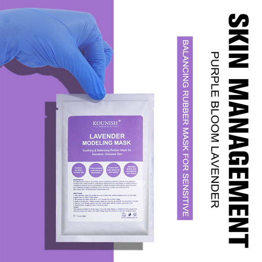 Purple Bloom Lavender Modeling Mask