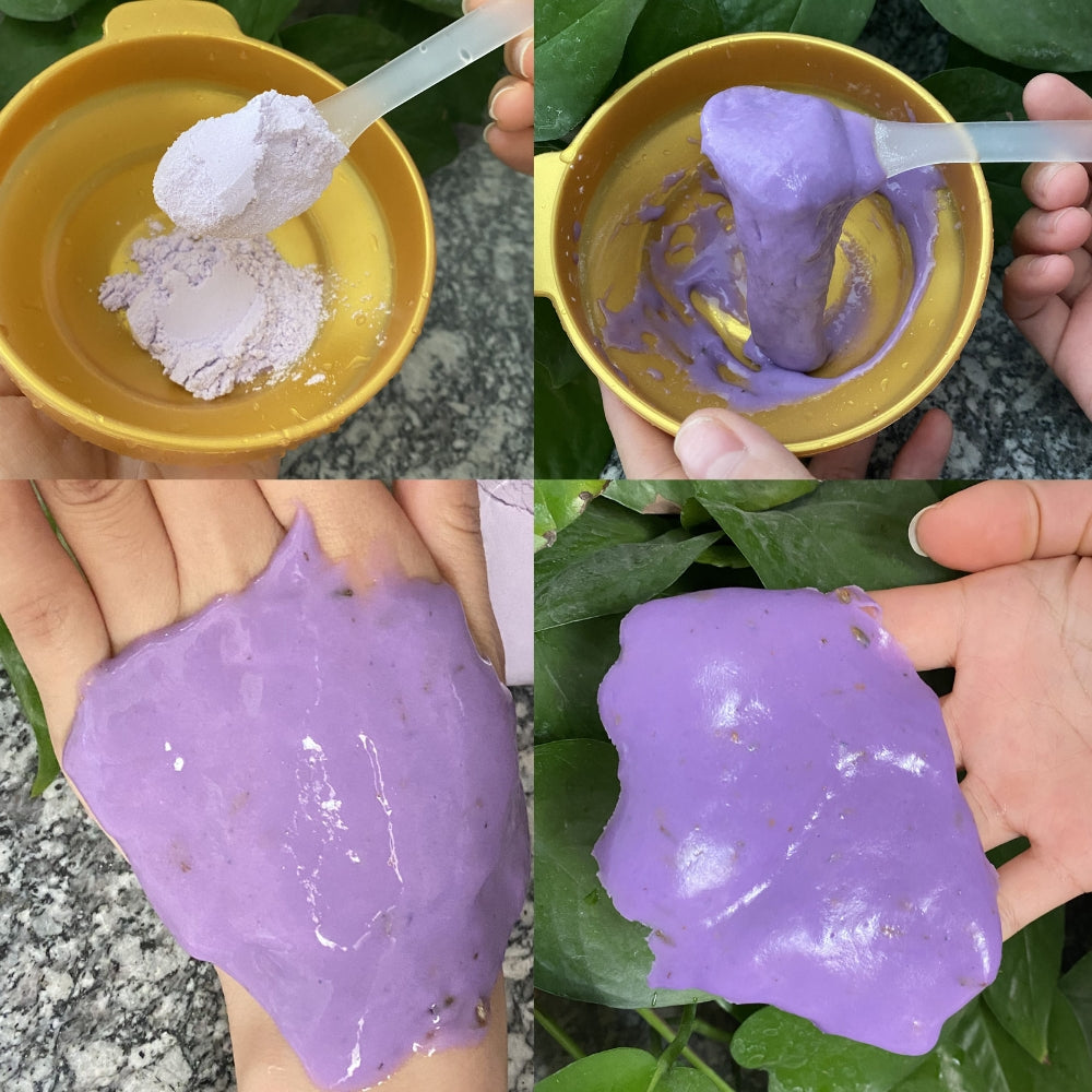 Purple Bloom Lavender Modeling Mask