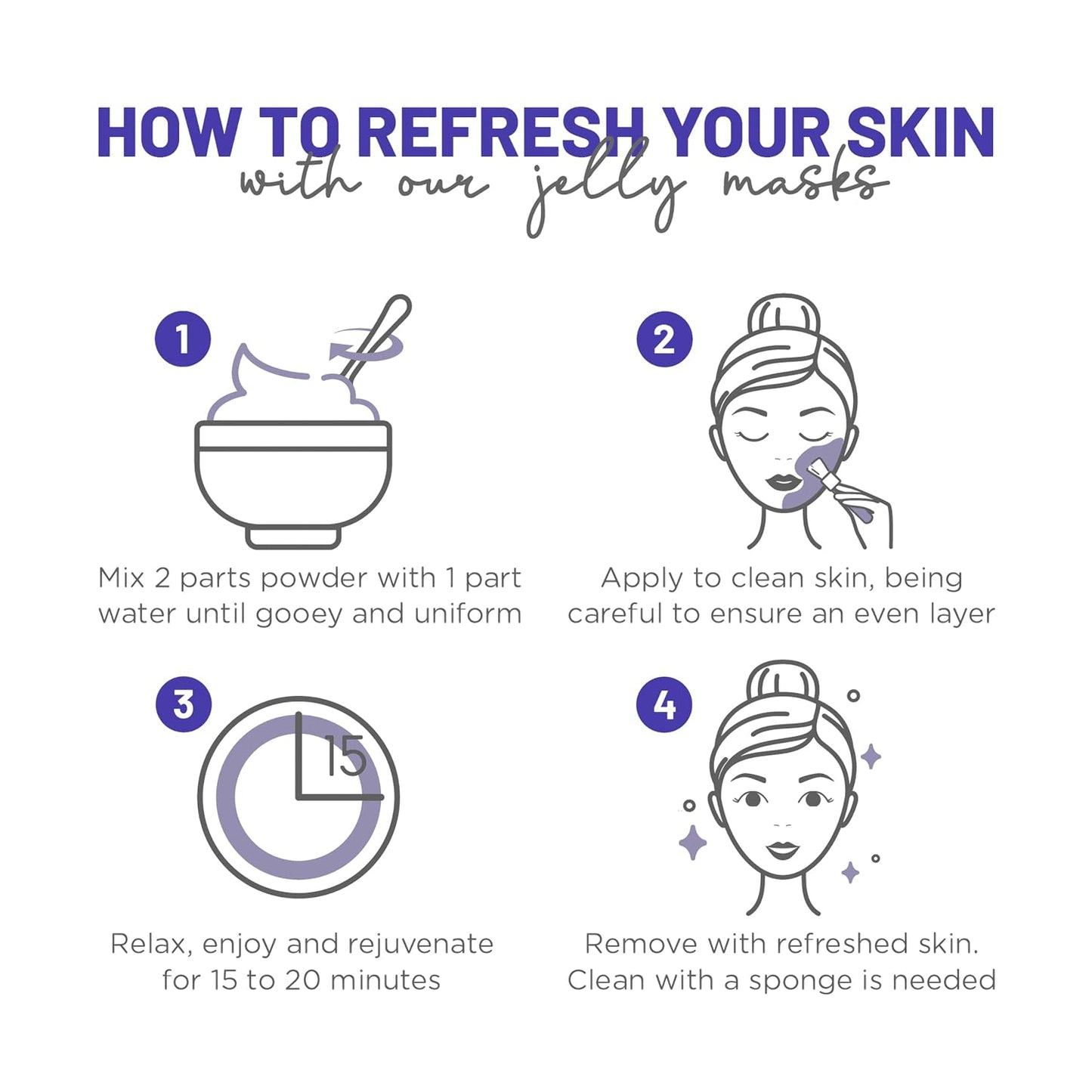 Lavender Glow Jelly Face Mask